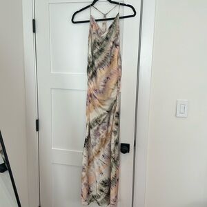 Zara Tiedye Multicolored Maxi Dress Ref 7938/491/330 size S